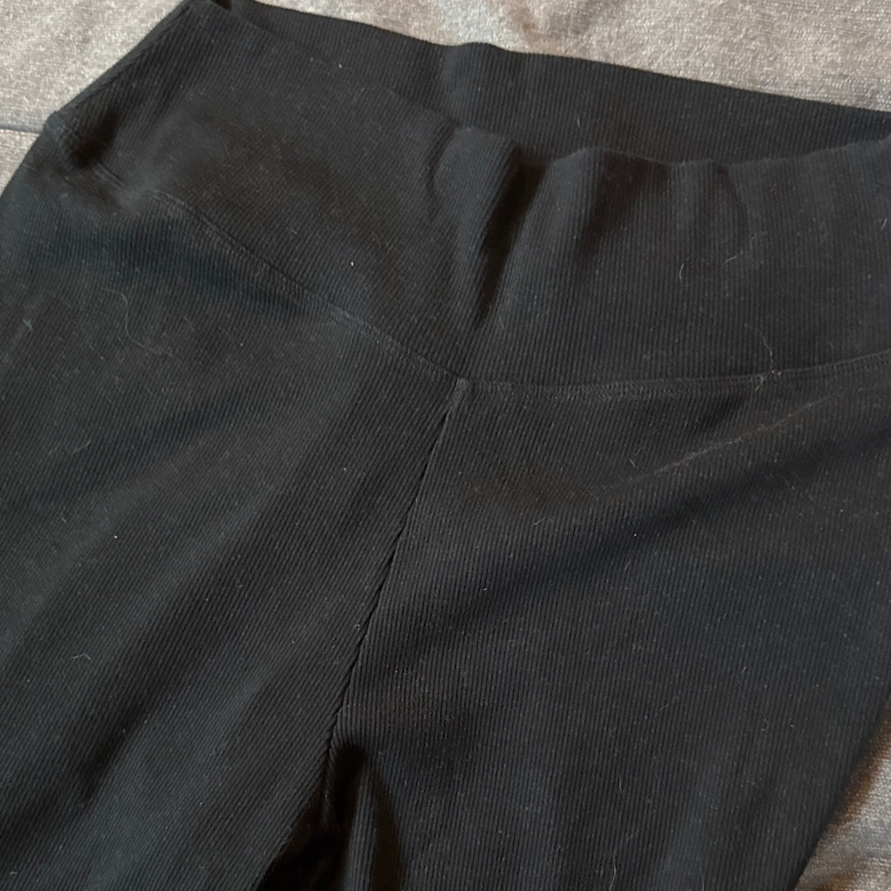 NATURAL LIFE Black Ribbed Waistband Leggings